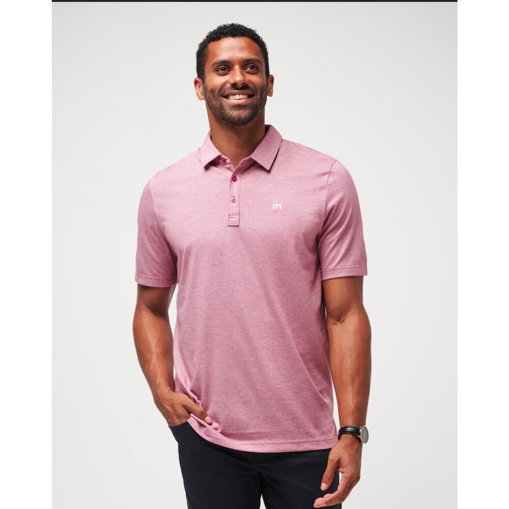 Travis Mathew The Zinna Pink Polo Shirt Men's XL / casual / golf / outdoors‎